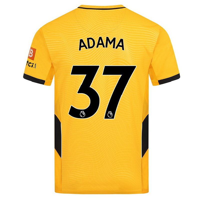 Hombre Fútbol Camiseta Adama Traore #37 Amarillo 1ª Equipación 2021/22 La Camisa Chile