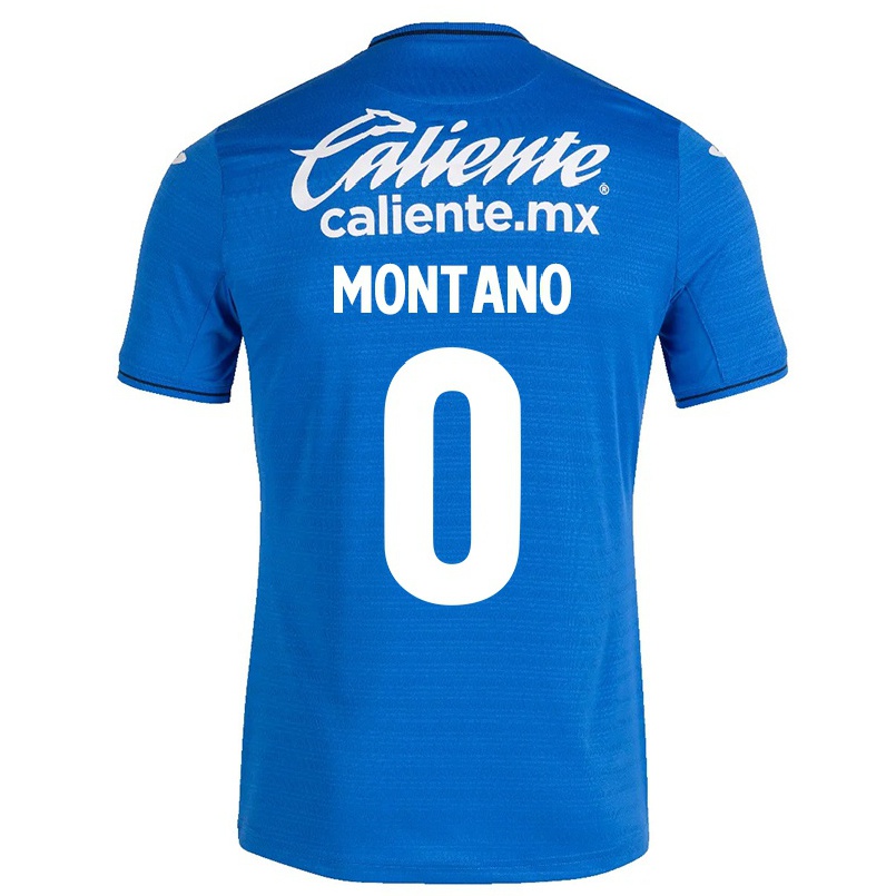Hombre Fútbol Camiseta Kevyn Montano #0 Azul Oscuro 1ª Equipación 2021/22 La Camisa Chile