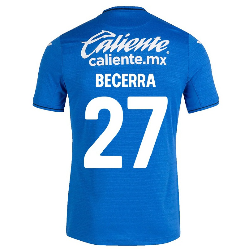 Hombre Fútbol Camiseta Ana Becerra #27 Azul Oscuro 1ª Equipación 2021/22 La Camisa Chile