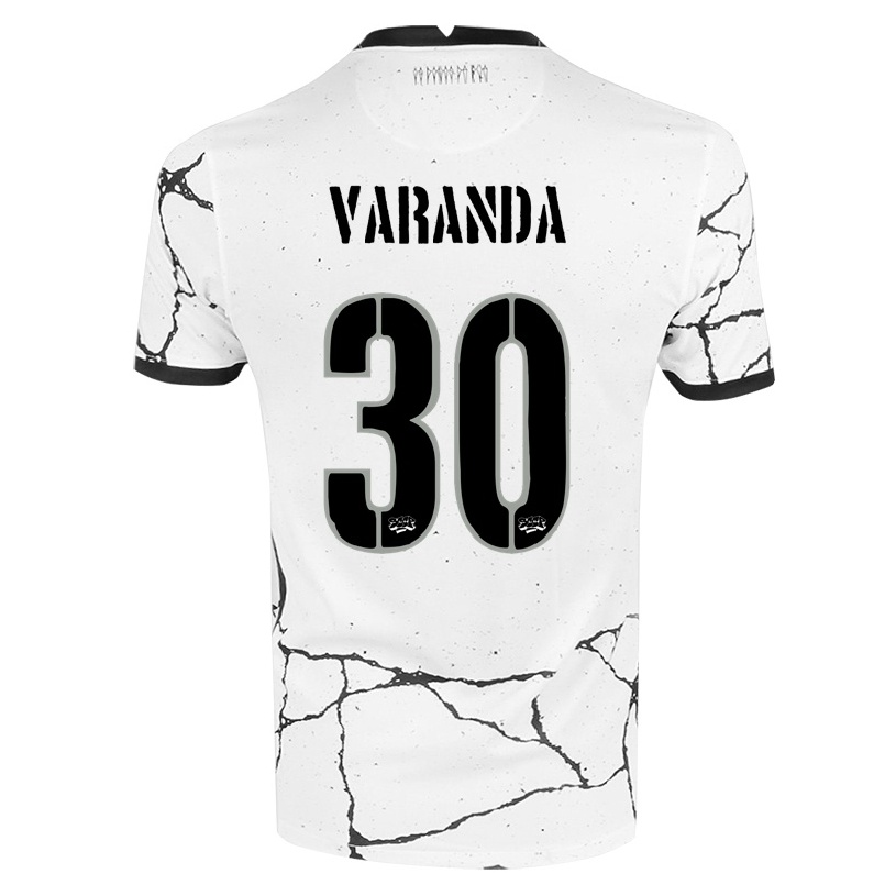 Hombre Fútbol Camiseta Rodrigo Varanda #30 Blanco 1ª Equipación 2021/22 La Camisa Chile