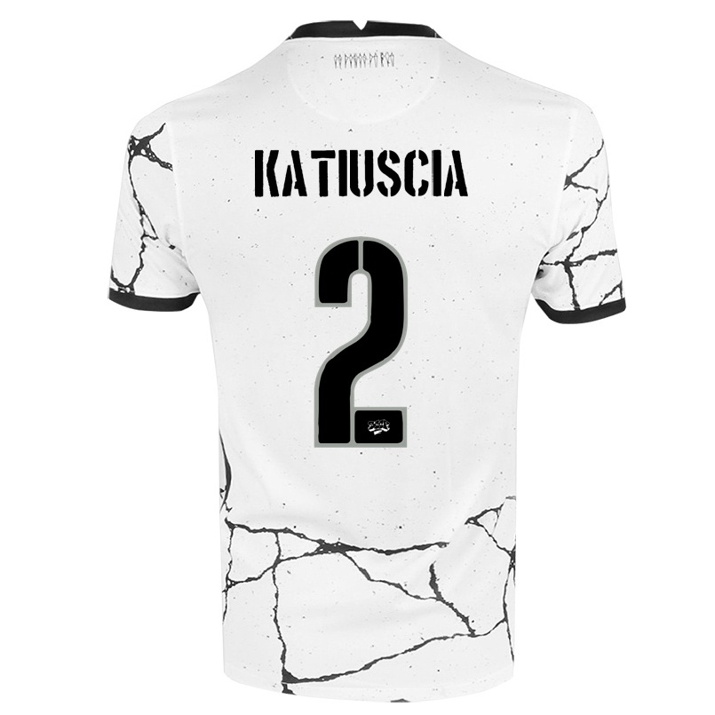 Hombre Fútbol Camiseta Katiuscia #2 Blanco 1ª Equipación 2021/22 La Camisa Chile