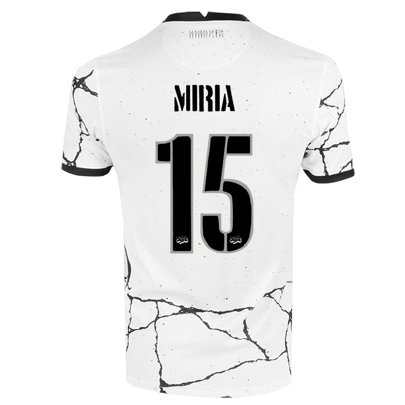 Hombre Fútbol Camiseta Miria #15 Blanco 1ª Equipación 2021/22 La Camisa Chile
