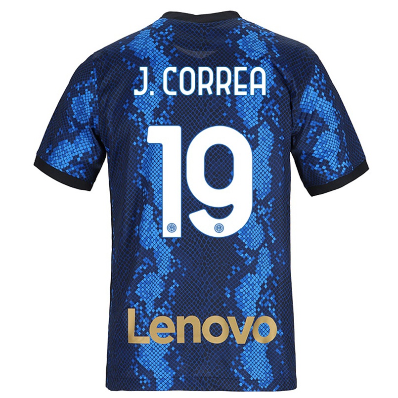 Hombre Fútbol Camiseta Joaquin Correa #19 Azul Oscuro 1ª Equipación 2021/22 La Camisa Chile