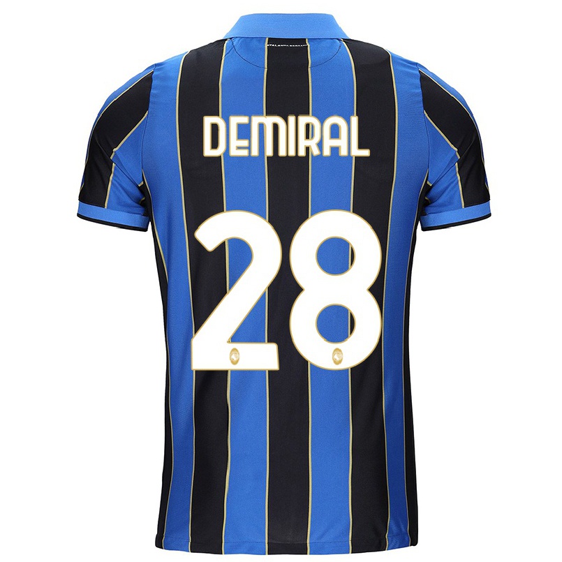 Hombre Fútbol Camiseta Merih Demiral #28 Negro Azul 1ª Equipación 2021/22 La Camisa Chile