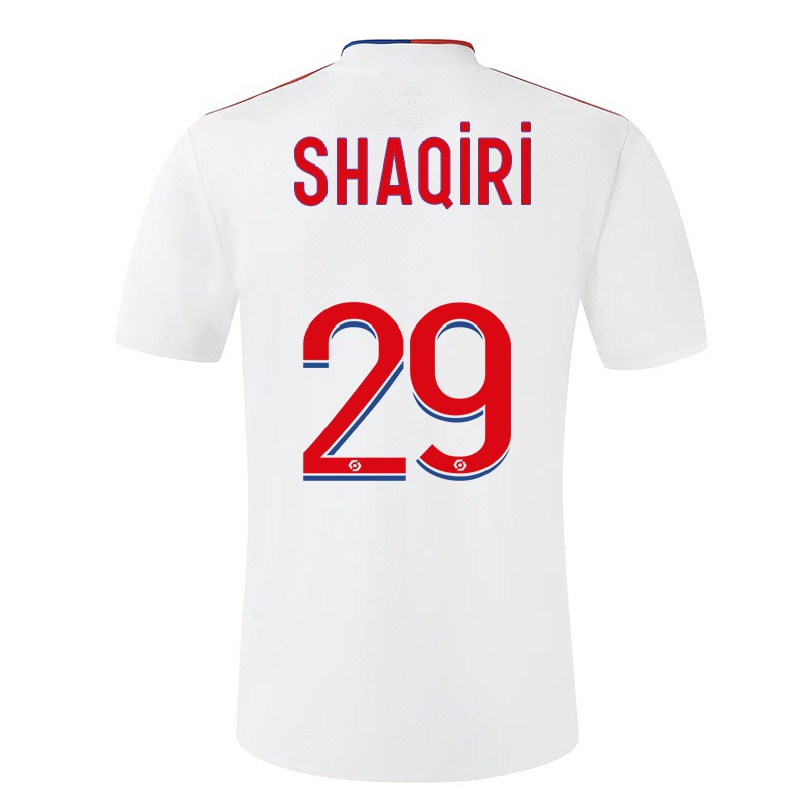 Hombre Fútbol Camiseta Xherdan Shaqiri #29 Blanco 1ª Equipación 2021/22 La Camisa Chile