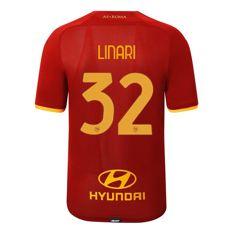 Hombre Fútbol Camiseta Elena Linari #32 Rojo 1ª Equipación 2021/22 La Camisa Chile