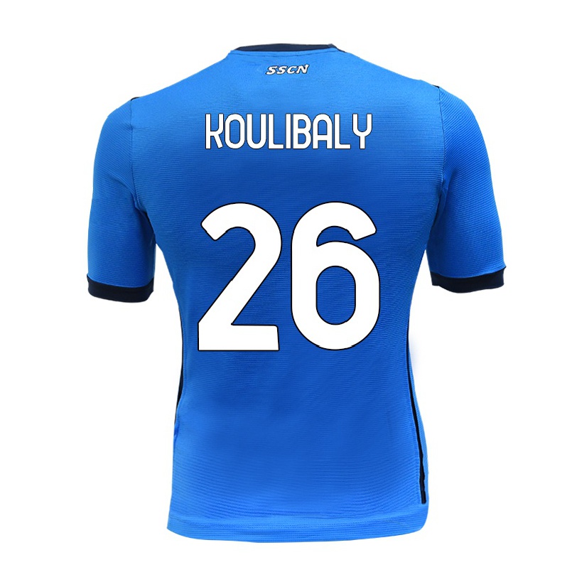 Hombre Fútbol Camiseta Kalidou Koulibaly #26 Azul 1ª Equipación 2021/22 La Camisa Chile