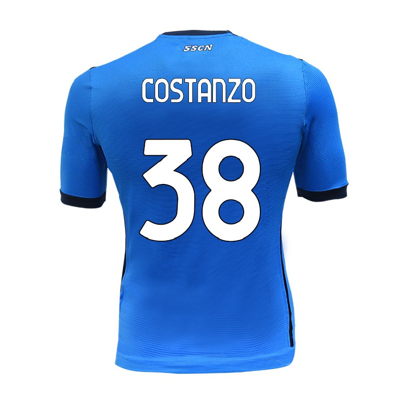 Hombre Fútbol Camiseta Davide Costanzo #38 Azul 1ª Equipación 2021/22 La Camisa Chile