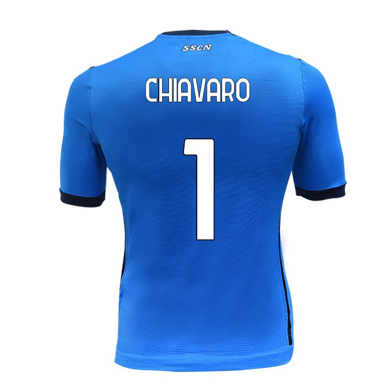 Hombre Fútbol Camiseta Kelly Chiavaro #1 Azul 1ª Equipación 2021/22 La Camisa Chile