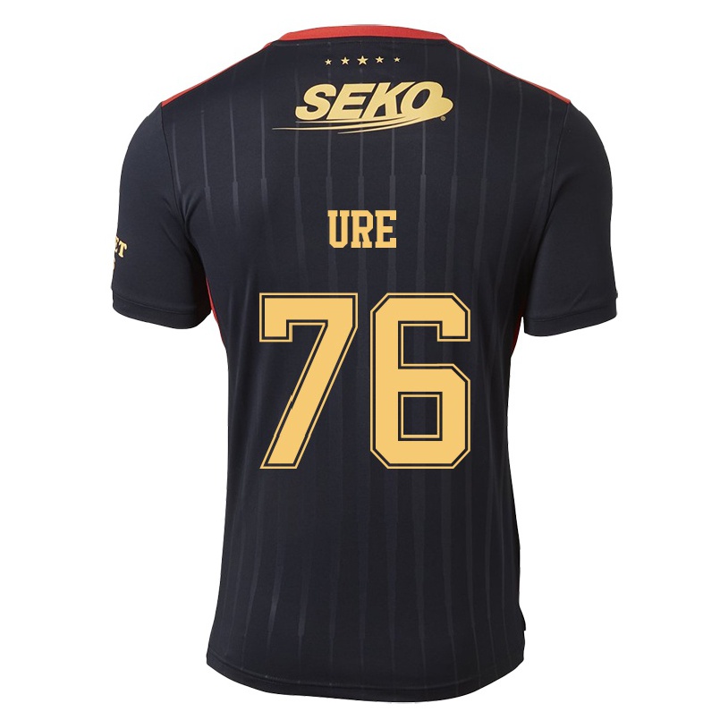 Hombre Fútbol Camiseta Robbie Ure #76 Negro 2ª Equipación 2021/22 La Camisa Chile