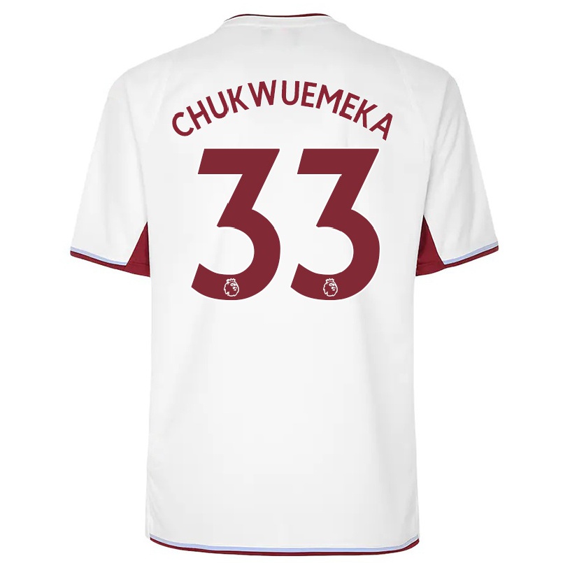 Hombre Fútbol Camiseta Carney Chukwuemeka #33 Crema 2ª Equipación 2021/22 La Camisa Chile