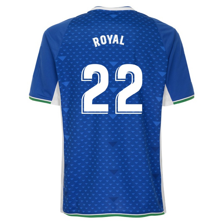 Hombre Fútbol Camiseta Emerson Royal #22 Azul Real 2ª Equipación 2021/22 La Camisa Chile