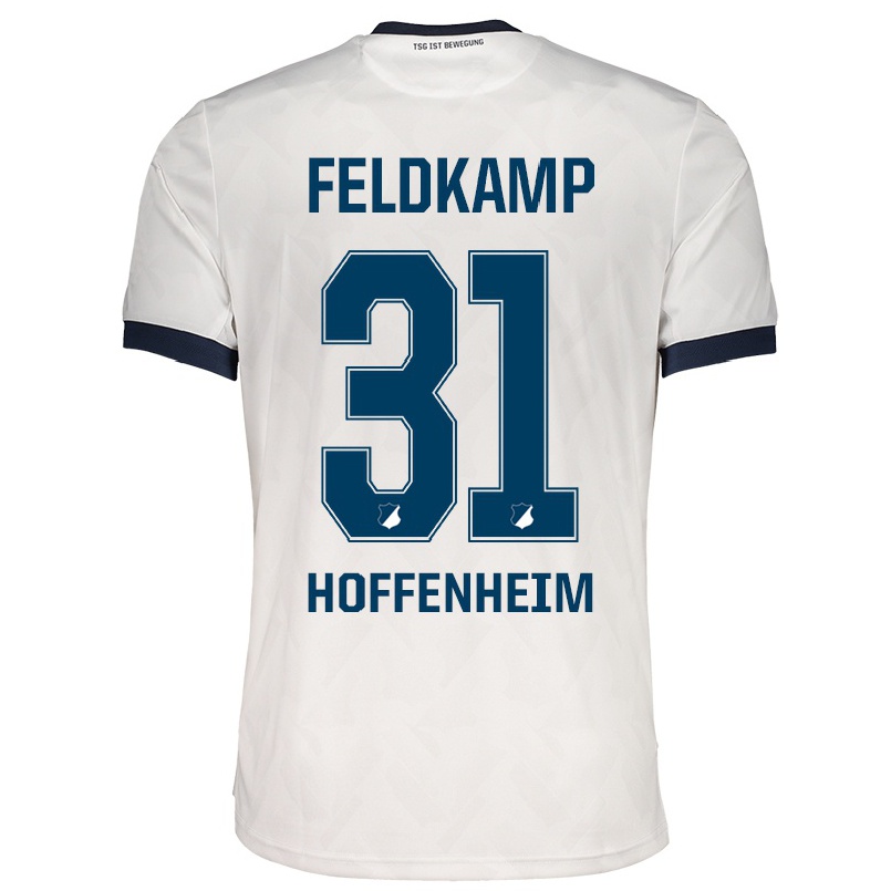 Hombre Fútbol Camiseta Jana Feldkamp #31 Blanco 2ª Equipación 2021/22 La Camisa Chile
