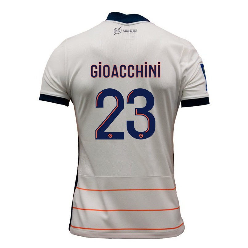 Hombre Fútbol Camiseta Nicholas Gioacchini #23 Gris 2ª Equipación 2021/22 La Camisa Chile