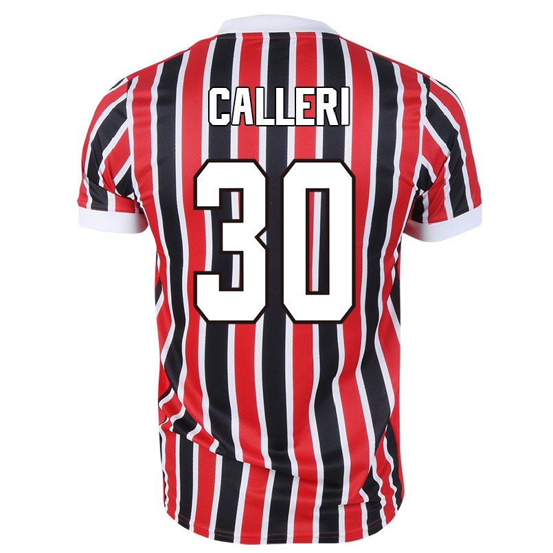 Hombre Fútbol Camiseta Jonathan Calleri #30 Negro Rojo 2ª Equipación 2021/22 La Camisa Chile