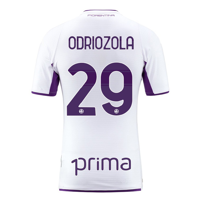 Hombre Fútbol Camiseta Alvaro Odriozola #29 Blanco 2ª Equipación 2021/22 La Camisa Chile