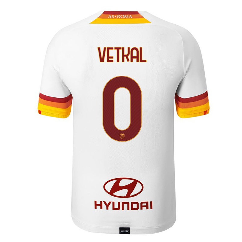 Hombre Fútbol Camiseta Martin Vetkal #0 Blanco 2ª Equipación 2021/22 La Camisa Chile