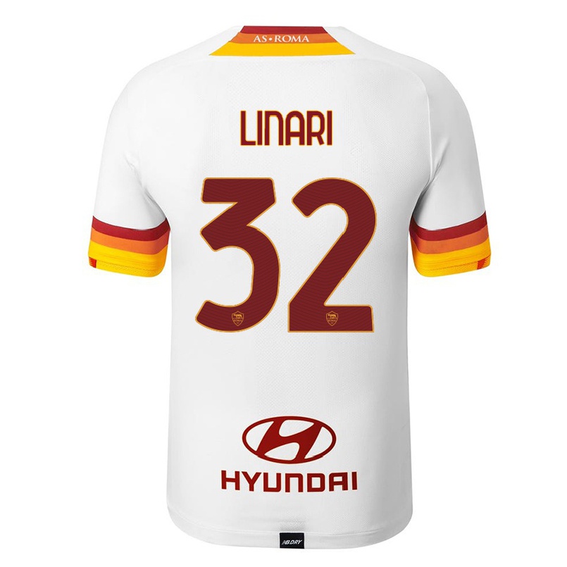 Hombre Fútbol Camiseta Elena Linari #32 Blanco 2ª Equipación 2021/22 La Camisa Chile