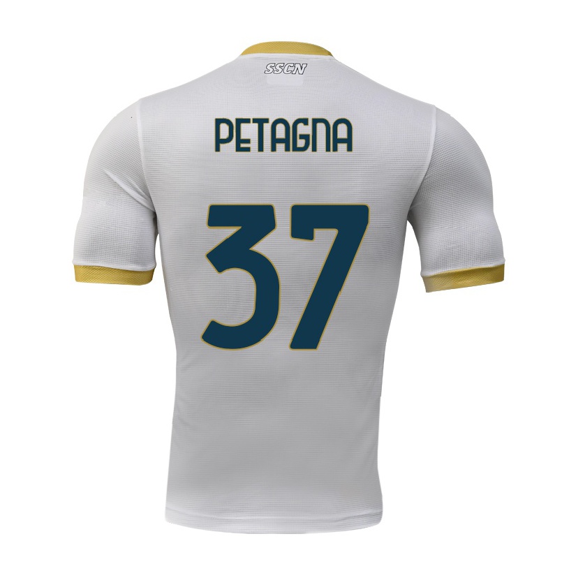 Hombre Fútbol Camiseta Andrea Petagna #37 Gris 2ª Equipación 2021/22 La Camisa Chile