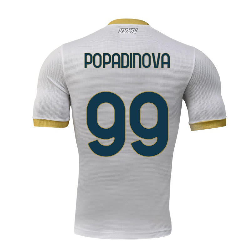 Hombre Fútbol Camiseta Evdokiya Popadinova #99 Gris 2ª Equipación 2021/22 La Camisa Chile