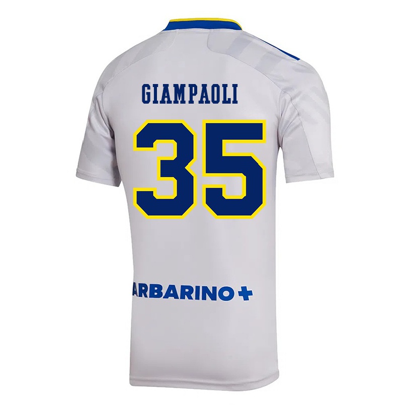 Hombre Fútbol Camiseta Renzo Giampaoli #35 Gris 2ª Equipación 2021/22 La Camisa Chile