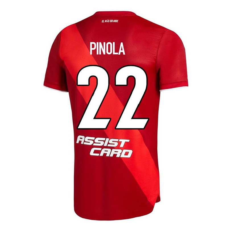 Hombre Fútbol Camiseta Javier Pinola #22 Rojo 2ª Equipación 2021/22 La Camisa Chile
