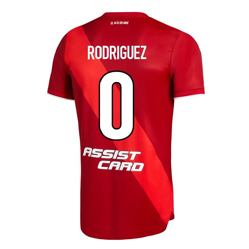 Hombre Fútbol Camiseta Jere Rodriguez #0 Rojo 2ª Equipación 2021/22 La Camisa Chile