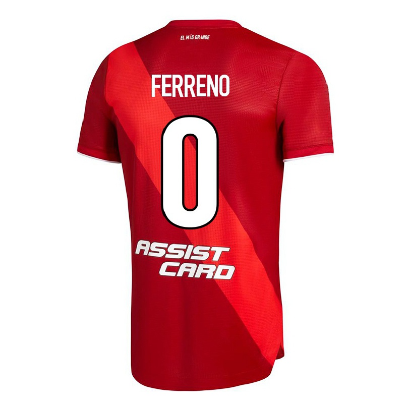 Hombre Fútbol Camiseta Leon Gomez Ferreno #0 Rojo 2ª Equipación 2021/22 La Camisa Chile