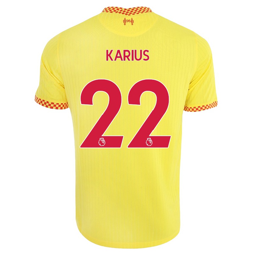Hombre Fútbol Camiseta Loris Karius #22 Amarillo 3ª Equipación 2021/22 La Camisa Chile