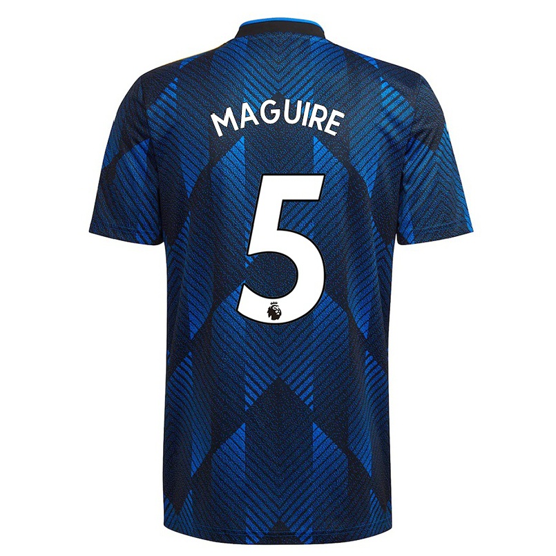 Hombre Fútbol Camiseta Harry Maguire #5 Azul Oscuro 3ª Equipación 2021/22 La Camisa Chile