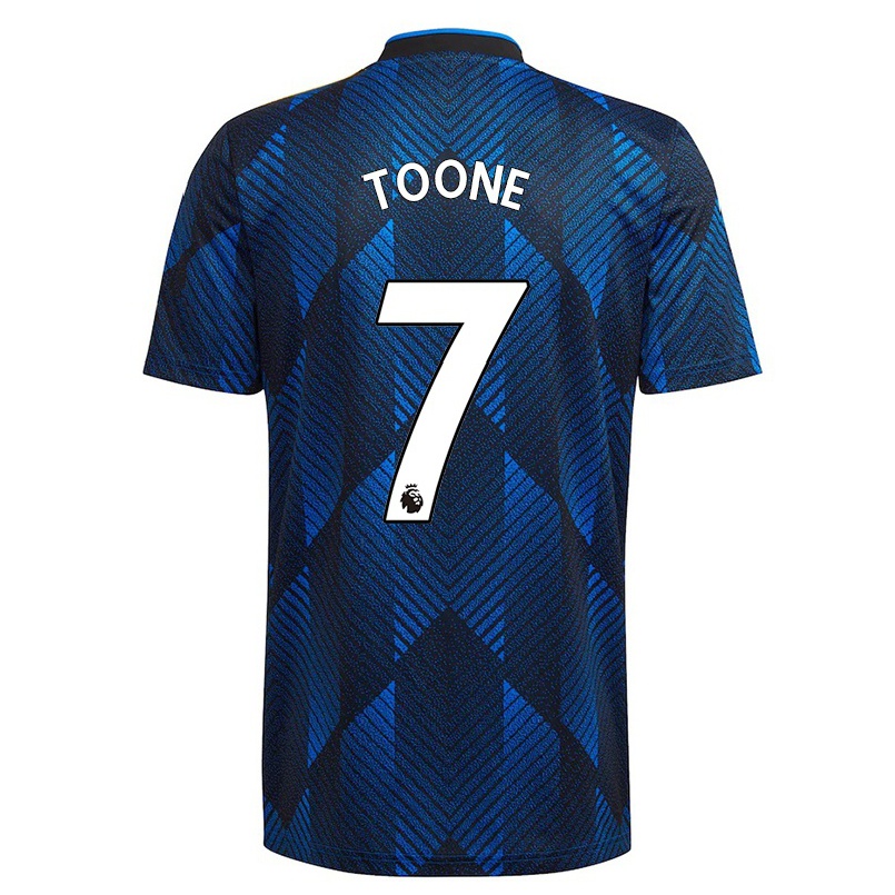 Hombre Fútbol Camiseta Ella Toone #7 Azul Oscuro 3ª Equipación 2021/22 La Camisa Chile