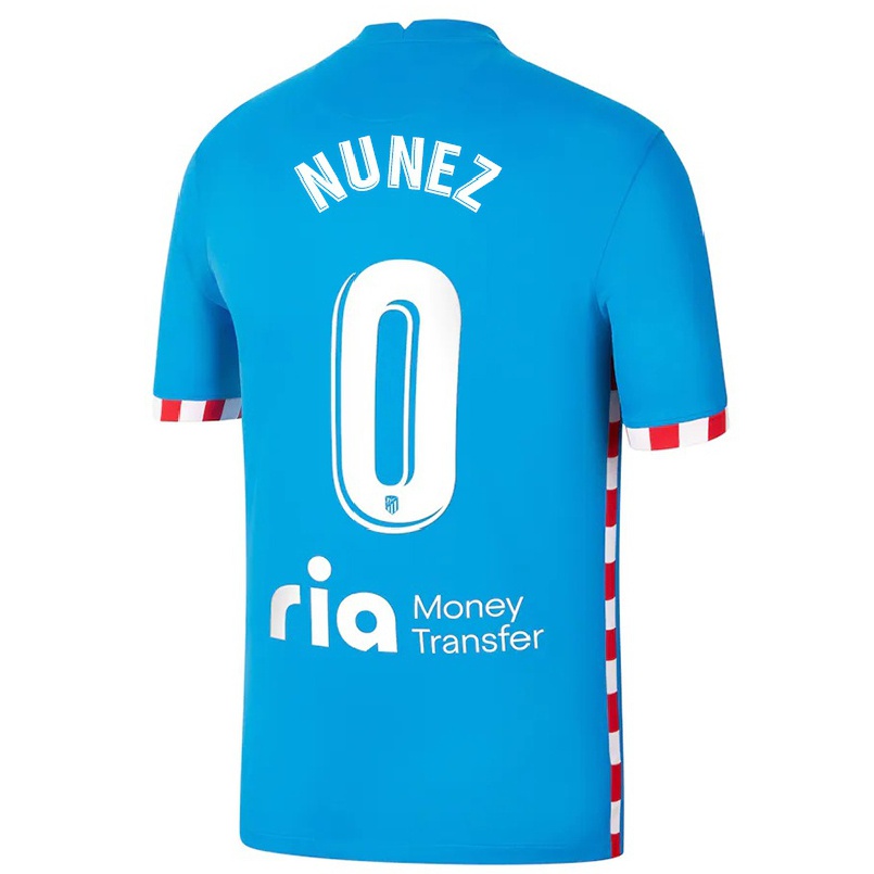 Hombre Fútbol Camiseta Rafael Nunez #0 Azul 3ª Equipación 2021/22 La Camisa Chile