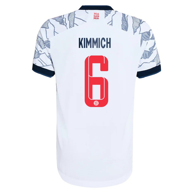 Hombre Fútbol Camiseta Joshua Kimmich #6 Gris Blanco 3ª Equipación 2021/22 La Camisa Chile