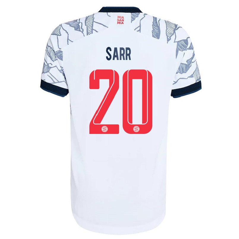 Hombre Fútbol Camiseta Bouna Sarr #20 Gris Blanco 3ª Equipación 2021/22 La Camisa Chile
