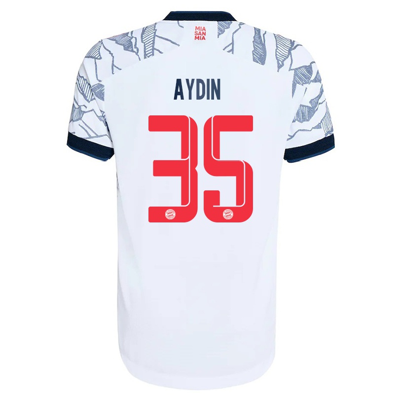 Hombre Fútbol Camiseta Eyup Aydin #35 Gris Blanco 3ª Equipación 2021/22 La Camisa Chile