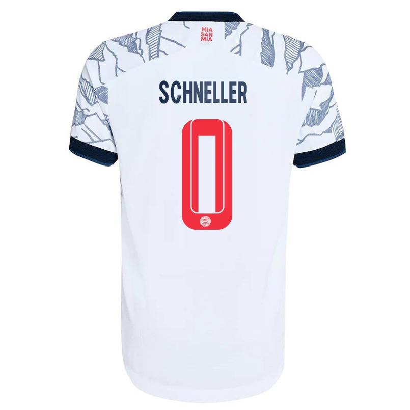 Hombre Fútbol Camiseta Lukas Schneller #0 Gris Blanco 3ª Equipación 2021/22 La Camisa Chile