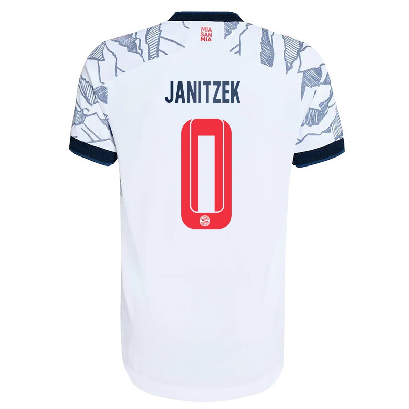 Hombre Fútbol Camiseta Justin Janitzek #0 Gris Blanco 3ª Equipación 2021/22 La Camisa Chile