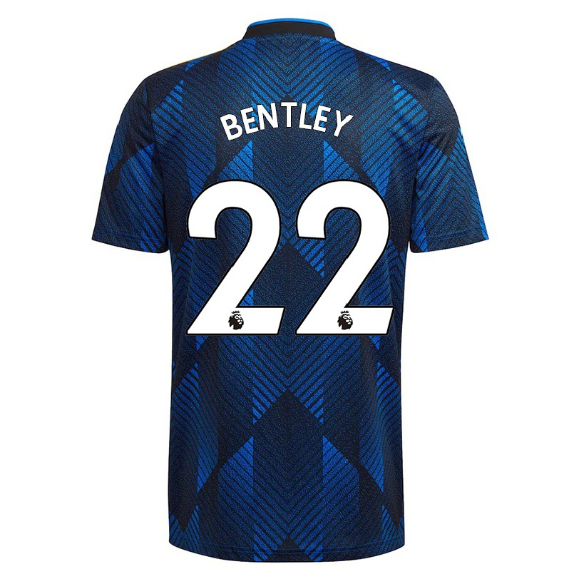 Hombre Fútbol Camiseta Fran Bentley #22 Azul Oscuro 3ª Equipación 2021/22 La Camisa Chile