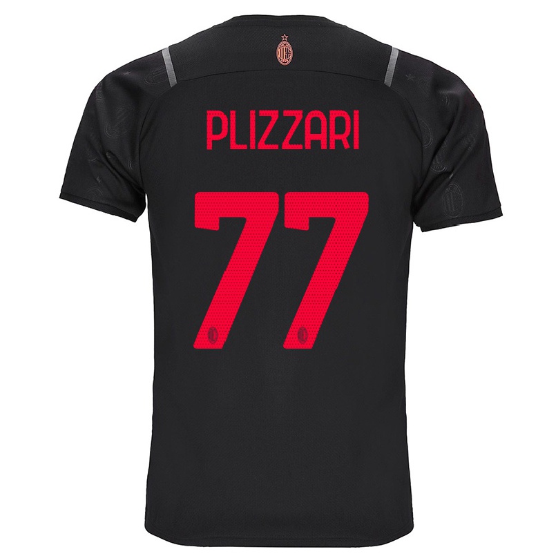 Hombre Fútbol Camiseta Alessandro Plizzari #77 Negro 3ª Equipación 2021/22 La Camisa Chile