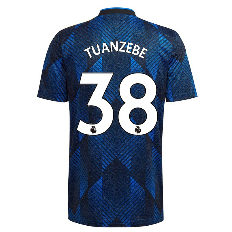 Hombre Fútbol Camiseta Axel Tuanzebe #38 Azul Oscuro 3ª Equipación 2021/22 La Camisa Chile