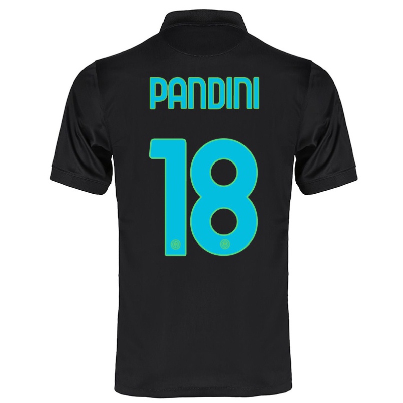 Hombre Fútbol Camiseta Marta Pandini #18 Negro 3ª Equipación 2021/22 La Camisa Chile