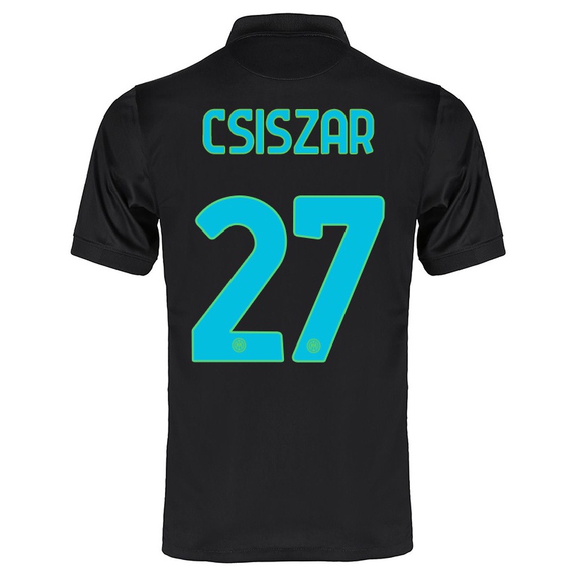 Hombre Fútbol Camiseta Henrietta Csiszar #27 Negro 3ª Equipación 2021/22 La Camisa Chile