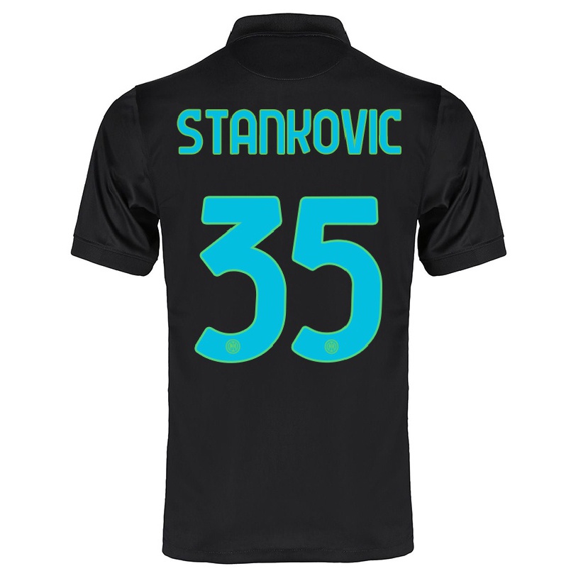 Hombre Fútbol Camiseta Filip Stankovic #35 Negro 3ª Equipación 2021/22 La Camisa Chile