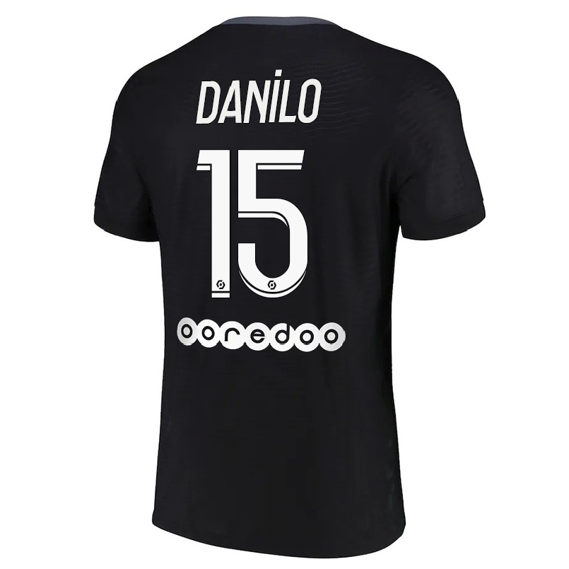 Hombre Fútbol Camiseta Danilo Pereira #15 Negro 3ª Equipación 2021/22 La Camisa Chile