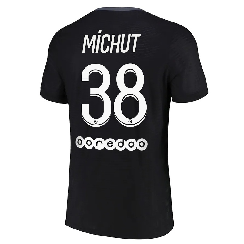 Hombre Fútbol Camiseta Edouard Michut #38 Negro 3ª Equipación 2021/22 La Camisa Chile
