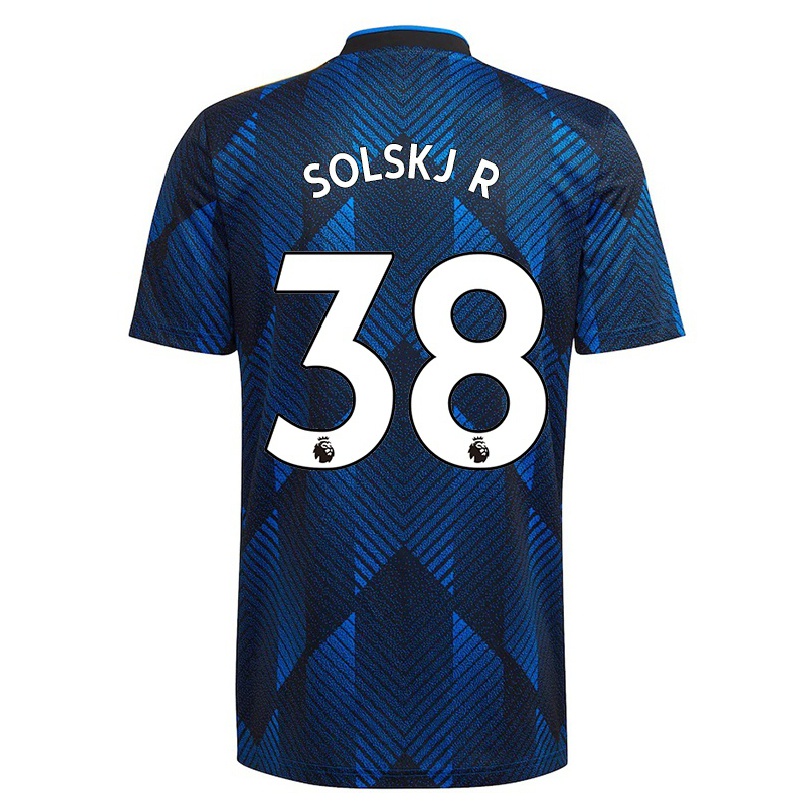 Hombre Fútbol Camiseta Karna Solskjaer #38 Azul Oscuro 3ª Equipación 2021/22 La Camisa Chile