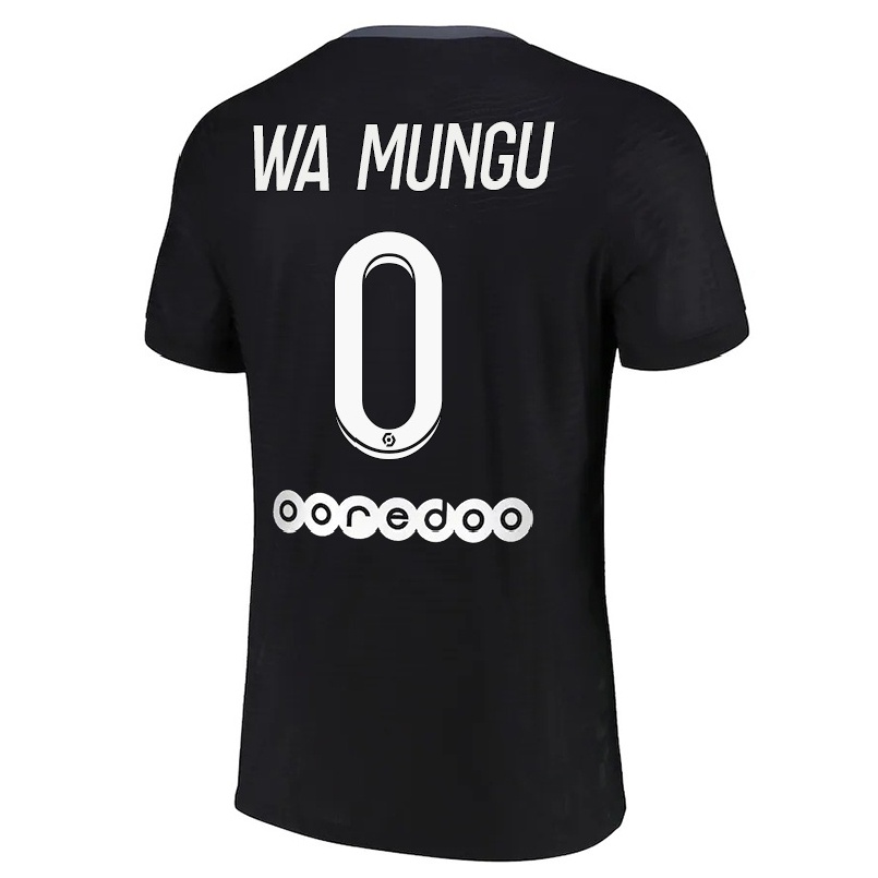 Hombre Fútbol Camiseta Vimoj Muntu Wa Mungu #0 Negro 3ª Equipación 2021/22 La Camisa Chile