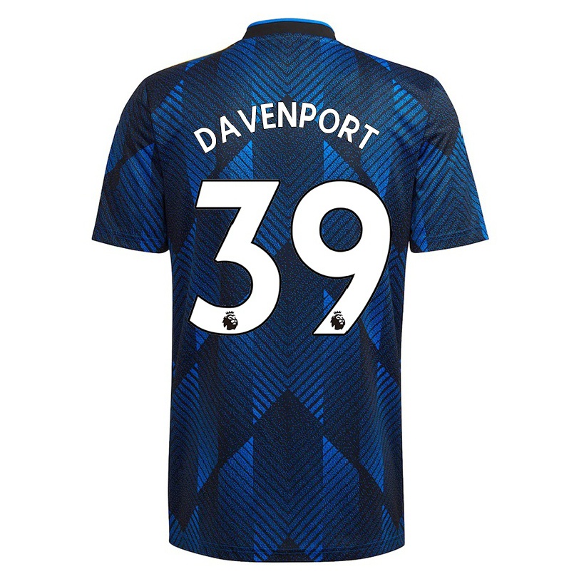 Hombre Fútbol Camiseta Holly Davenport #39 Azul Oscuro 3ª Equipación 2021/22 La Camisa Chile