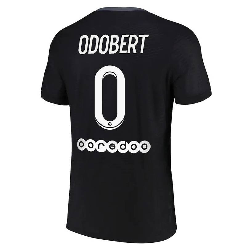Hombre Fútbol Camiseta Wilson Odobert #0 Negro 3ª Equipación 2021/22 La Camisa Chile