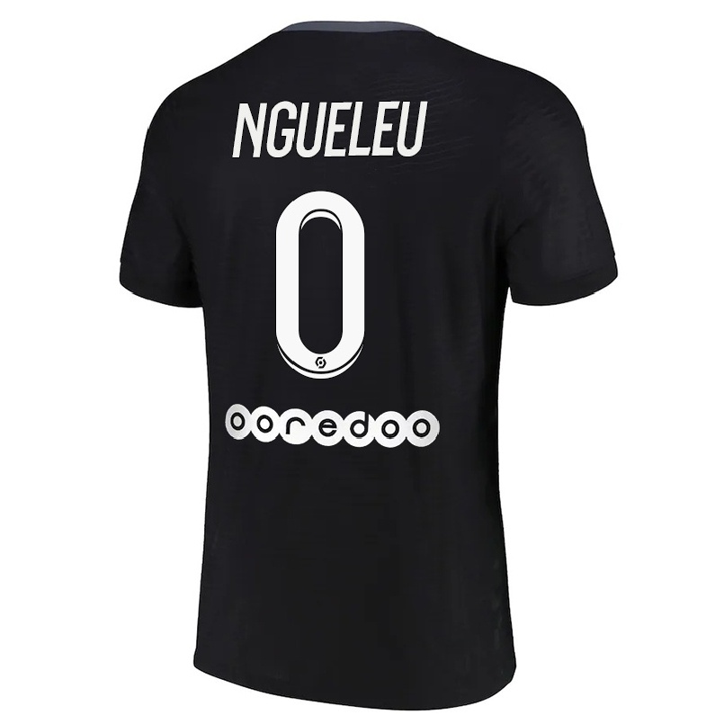 Hombre Fútbol Camiseta Soufiya Ngueleu #0 Negro 3ª Equipación 2021/22 La Camisa Chile